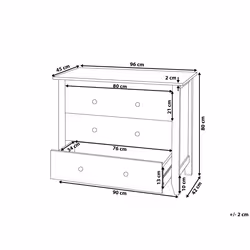 3 Drawer Chest TORRANCE White