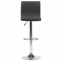 Set of 2 Bar Chairs ORLANDO Swivel Black