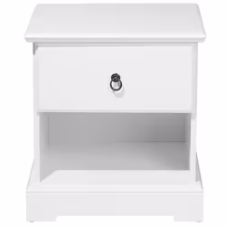 1 Drawer Bedside Table GILBERT White