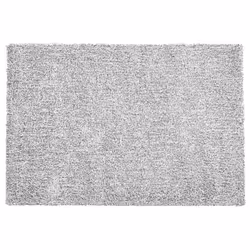 Shaggy Area Rug 140 x 200 cm Salt and Pepper DEMRE