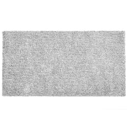 Shaggy Area Rug 80 x 150 cm Salt and Pepper DEMRE