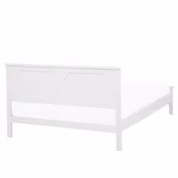 Bed Pine Wood OLIVET 160 x 200 cm (EU King Size) White