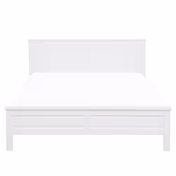 Bed Pine Wood OLIVET 140 x 200 cm (EU Double) White