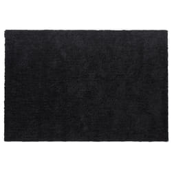 Shaggy Area Rug 140 x 200 cm Black DEMRE