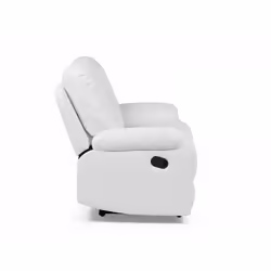 White Faux Leather 3/2 Seater BERGEN - 2 Seater
