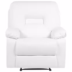 Recliner Chair BERGEN Faux Leather White