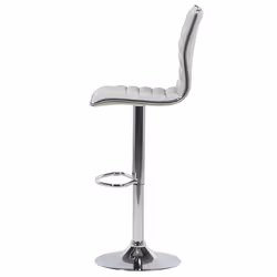 Set of 2 Bar Chairs LUCERNE Swivel Light Beige