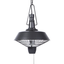 Hanging Infrared Patio Heater AMIATA 2100 W Black