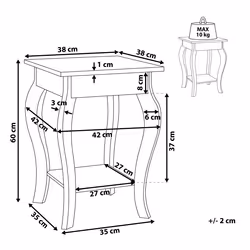 Side Table AVON White