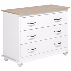 3 Drawer Chest EVERETT White