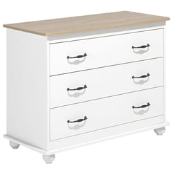 3 Drawer Chest EVERETT White