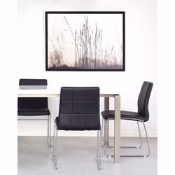 Set of 2 Conference Chairs KIRON Faux Leather Black