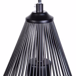 Metal Pendant Lamp Black CONCA