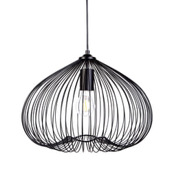 Metal Pendant Lamp Black TORDINO
