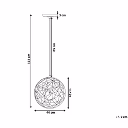 Metal Pendant Lamp Black LEMME