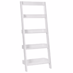 5 Tier Bookcase MOBILE TRIO 166 cm White