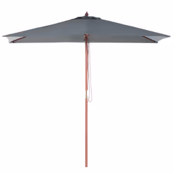 Market Parasol 195 cm FLAMENCO Dark Grey