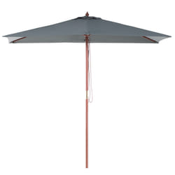 Market Parasol 195 cm FLAMENCO Dark Grey