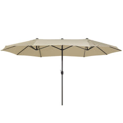 Patio Parasol 460 cm SIBILLA Beige