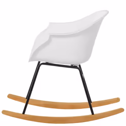 Rocking Chair HARMONY Synthetic Material White