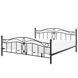 Bed Metal ANTLIA 180 x 200 cm (EU Super King) Black