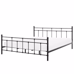 Bed Metal LYNX 180 x 200 cm (EU Super King) Black