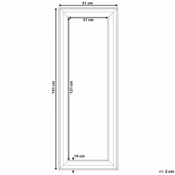 Wall Mirror LUNEL 51 cm 141 cm Black