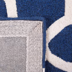 Wool Area Rug 80 x 150 cm Blue SILVAN