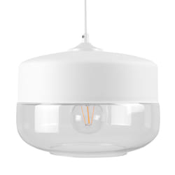 Glass Pendant Lamp White MURRAY