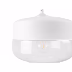 Glass Pendant Lamp White MURRAY