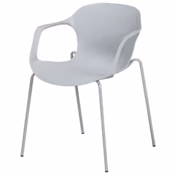 Set of 2 Dining Chairs ELBERT Light Grey