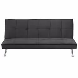 Sofa Bed HASLE Fabric Grey 3 Seater