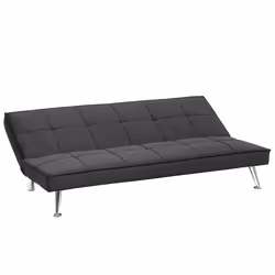 Sofa Bed HASLE Fabric Grey 3 Seater