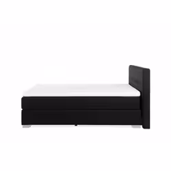 Super King Size Bed - Pocket Sprung Mattress - Box Spring - 180x200 cm - ADMIRAL - Black