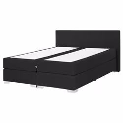 Divan Bed Fabric PRESIDENT 160 x 200 cm (EU King Size) Black