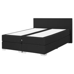 Divan Bed Fabric PRESIDENT 160 x 200 cm (EU King Size) Black