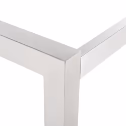 Garden Dining Table GROSSETO 180 cm 90 cm Polished Granite Grey