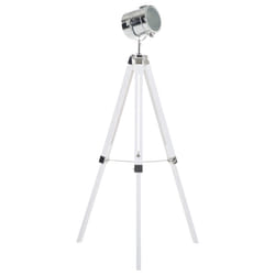 Floor Lamp ALZETTE Pine Wood White