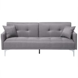 Sofa Bed LUCAN Fabric Grey 3 Seater