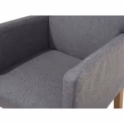 Dining Chair  - Upholstered Seat - Settee - ROCKEFELLER - Grey