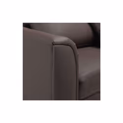 Corner Sofa OSLO Leather Brown with Ottoman 5 Seater Left Hand
