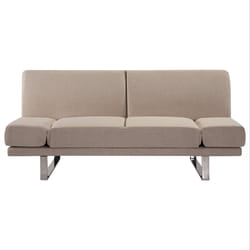 Sofa Bed YORK Fabric Beige 2 Seater
