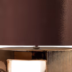 Table Lamp DUERO Porcelain Brown