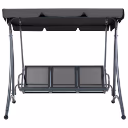 Patio Swing BOGART Metal Black