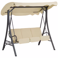 Patio Swing GARBO Metal Beige