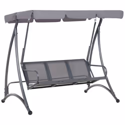 Patio Swing BOGART Metal Grey