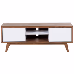 TV Stand ROCHESTER Brown/ White