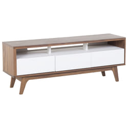 TV Stand SYRACUSE Brown/ White