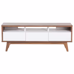 TV Stand SYRACUSE Brown/ White