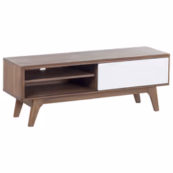 TV Stand BUFFALO Brown/ White